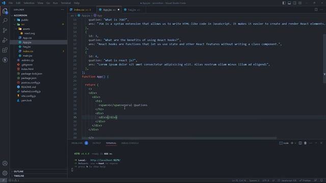 Build a React Accordion from Scratch | ReactJS And Tailwindcss tutorial смотреть онлайн