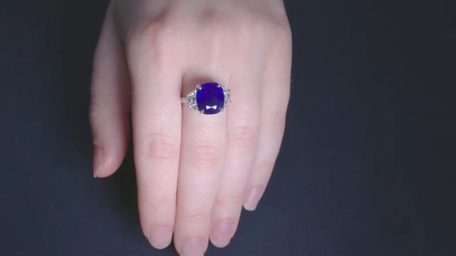 8.53 Carat Untreated Ceylon Sapphire Ring by Oscar Heyman | M.S. Rau смотреть онлайн