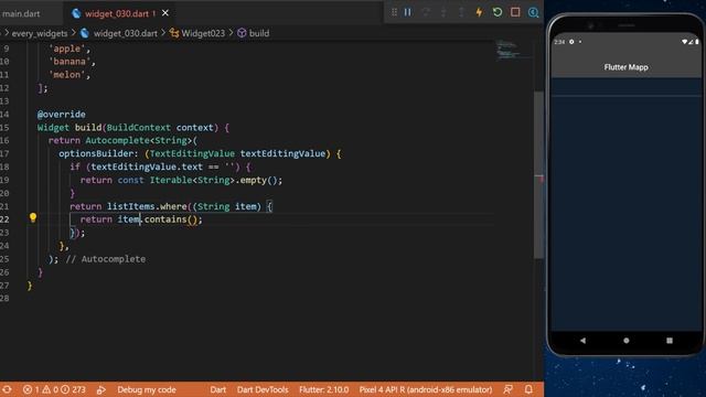 Flutter Autocomplete Widget смотреть онлайн