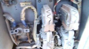 Тепловоз ТГМ-4 1138 (169) Обзор кабины и дизельного помещения.