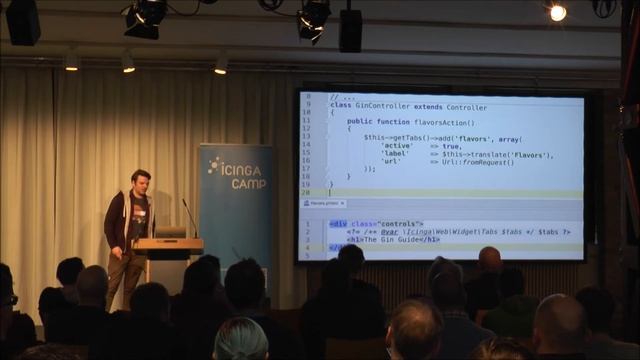 Icinga Camp Berlin 2017 - Icinga Web 2 - How to Write Modules смотреть онлайн