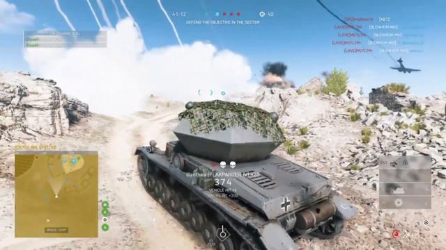 Battlefield V destroy plane 131:0 kd (flakpanzer) смотреть онлайн