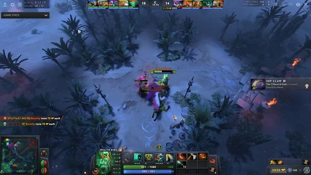 Wraith King Safe Lane Gameplay - Patch 7.24 (Dota 2 Gameplay) смотреть онлайн