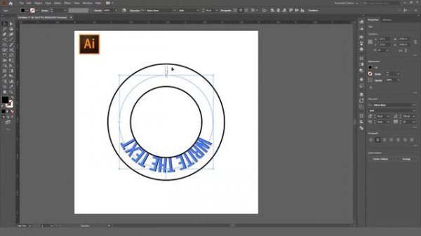 Wrap Text Around The Circle in illustrator | Adobe illustrator Tutorial