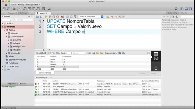 SQL desde cero | UPDATE - Actualizar datos | #16 смотреть онлайн