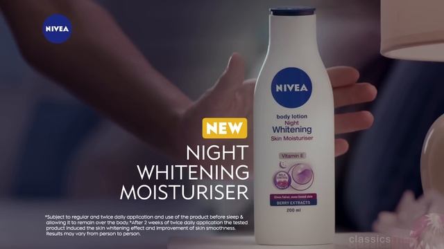 Anushka Sharma. NIVEA Night Whitening Commercial