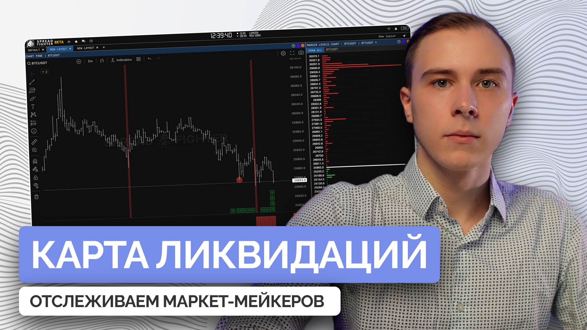 Зарабатываем на ЛИКВИДАЦИЯХ ТОЛПЫ! Топовый Индикатор от SpreadFighter - Карта Ликвидаций