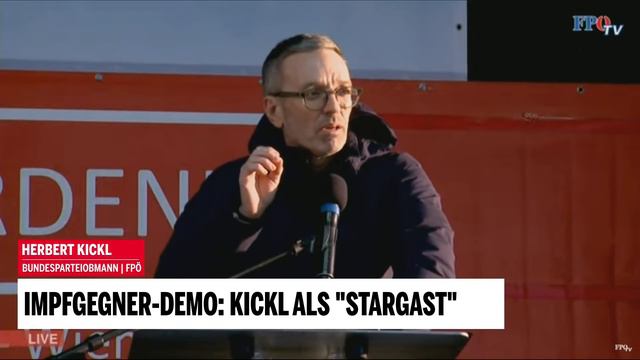 Herbert Kickl hält Rede auf Impfgegner-Demo смотреть онлайн