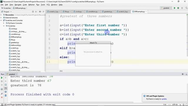 Using elif statement and nested if else in Python | To print three numbers in sorted order смотреть онлайн