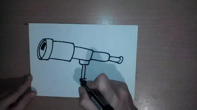 Как нарисовать телескоп - Comment dessiner un telescope Как нарисовать милые рисунки смотреть онлайн