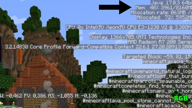 La RAM NO aumenta los FPS en Minecraft | Minecraft de 2GB a 8GB de RAM comparación смотреть онлайн