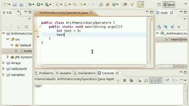 Java Video Tutorial 8: Arithmetic/Unary Operators(Pt 2 of 2) смотреть онлайн