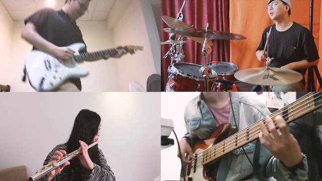 YOASOBI「夜に駆ける」cover(flute & band cover) смотреть онлайн