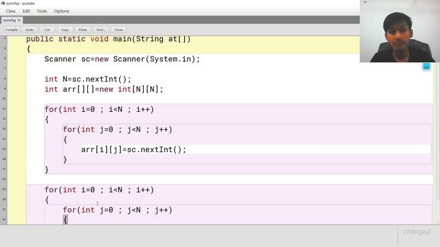 Sum of Diagonal elements of 2D Array in Java for ICSE and ISC | The simplified way смотреть онлайн