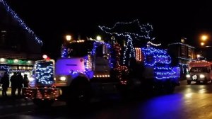 Дальнобой по США. Парад грузовиков на рождество! Merry christmas truckers!