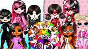 Уэнсдей Аддамс, Эльза, Харли Квинн, Марио, Изабела одеваются в стиле Леди Баг и Супер-Кот