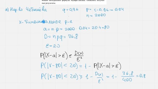 Неравенство Чебышёва
