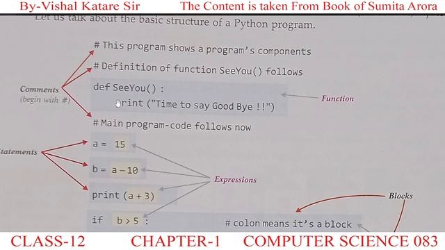 BAREBONES OF A PYTHON PROGRAM | CLASS 12 | COMPUTER SCIENCE | CHAPTER 1 | By Compedutech смотреть онлайн