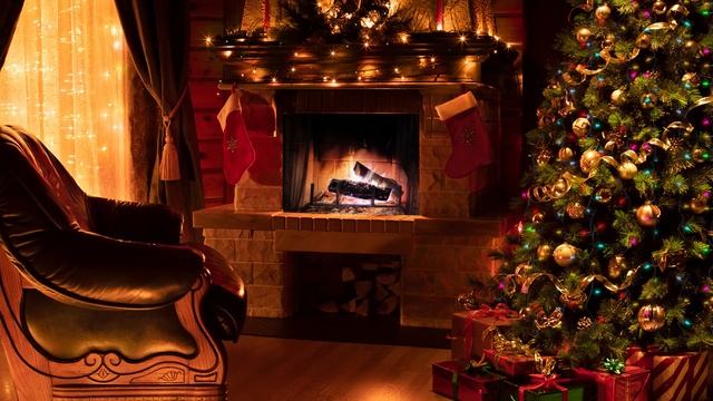 Cozy Christmas Music Ambience?Beautiful Christmas Classic Music With Fireplace Sound?Merry Christma смотреть онлайн