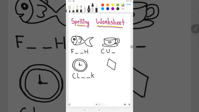 Worksheet for kids | spelling worksheet | easy worksheet for kids смотреть онлайн
