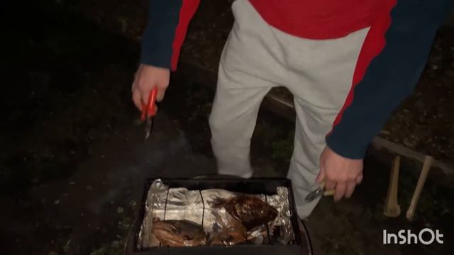 На дачу , перед зимой успели попариться в бане, копчение головы семги … смотреть онлайн