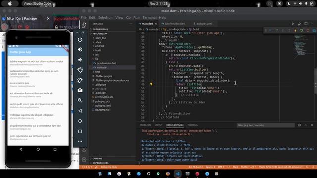 Fetch and Cache json data and display in flutter app смотреть онлайн