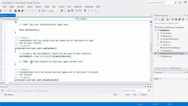 XNA Lesson 2 - Intro To XNA 4.0 (Program Structure) смотреть онлайн