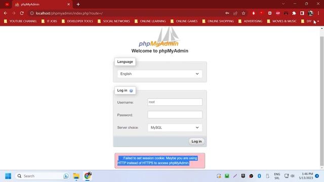 PHPMYADMIN ERROR - Failed to set session cookie. Maybe you are using HTTP instead of HTTPS to acces смотреть онлайн