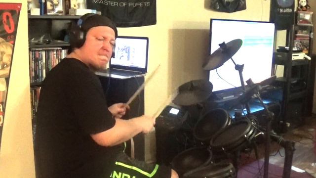 Limp Bizkit - Break Stuff "drum cover" Alesis Nitro mesh kit in Garageband смотреть онлайн
