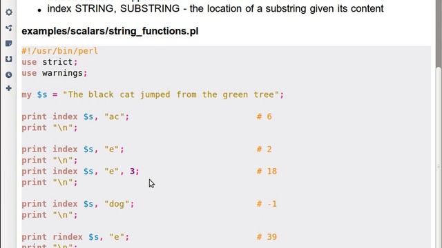 Beginner Perl Maven tutorial: 2.14 - String functions: index смотреть онлайн