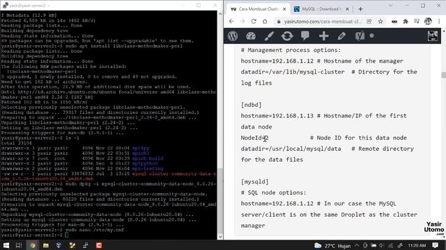 MySQL Cluster | 2. Install dan Konfigurasi Data Node / Server Node смотреть онлайн