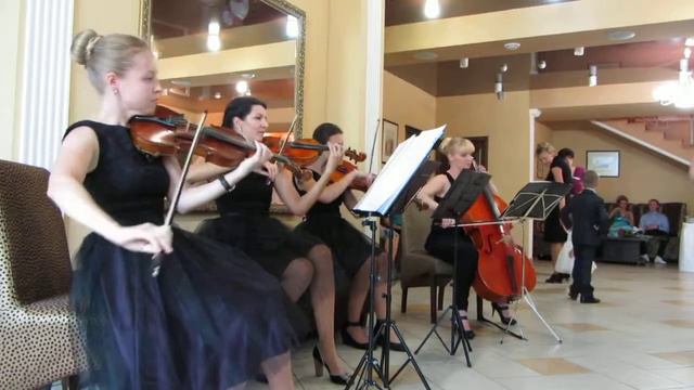 З.Жиро - Под небом Парижа (фрагмент). Струнный квартет Verona. Минск. смотреть онлайн