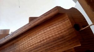 2. Монтаж поручня к опорным столбам лестницы, часть 2. Install a stair handrail. p2