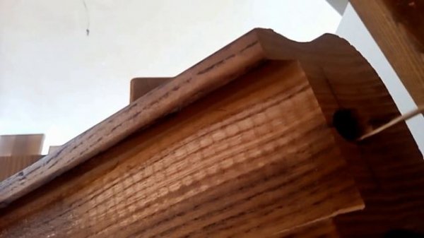 2. Монтаж поручня к опорным столбам лестницы, часть 2. Install a stair handrail. p2