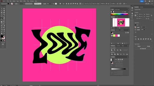 3D TEXT EFFECT WITH GRAIN IN ADOBE ILLUSTRATOR смотреть онлайн