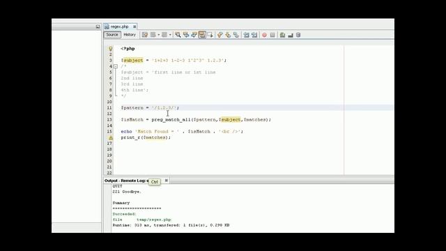 PHP Regular Expressions Tutorial - Dot - match any character смотреть онлайн
