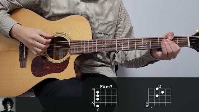 Fujii Kaze (후지이 카제) - Shinunoga E-Wa(죽는게 나아) l 기타코드, 커버, 타브악보 l Guitar cover, Chord, Tutorial] смотреть онлайн