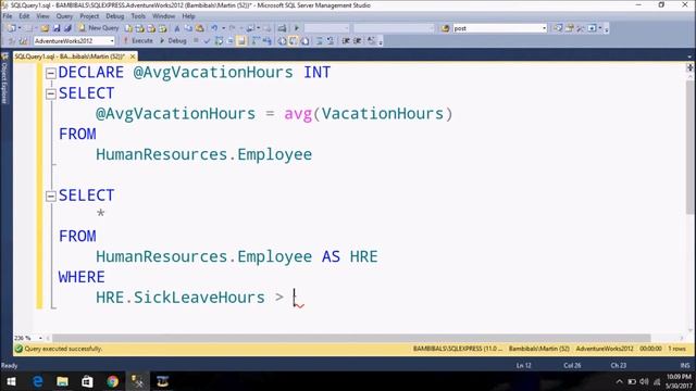 Let's Learn SQL Part 11 - Variables (Basics) смотреть онлайн