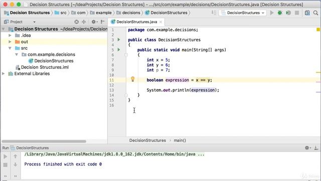 007 Introduction to Decision Structures, Operators and Expressions - Java Programming смотреть онлайн