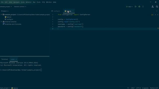 How to read a configuration file in python (using ConfigParser class) || by Rohit Sharma смотреть онлайн