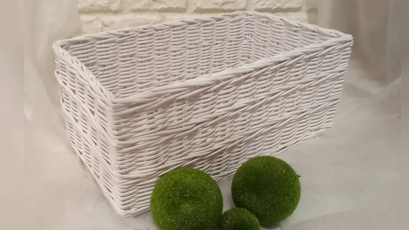 МК. Белоснежная прямоугольная коробка из бумажной лозы. #83 смотреть онлайн