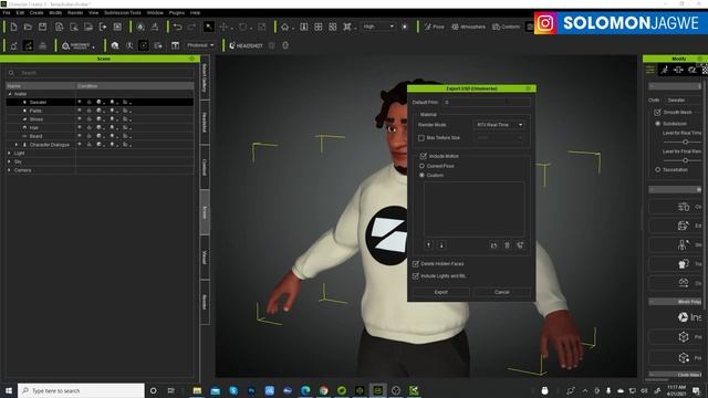 Character Creator 3 Omniverse Connector ~ Testing Facial Animation From IClone To Nvidia Omniverse
