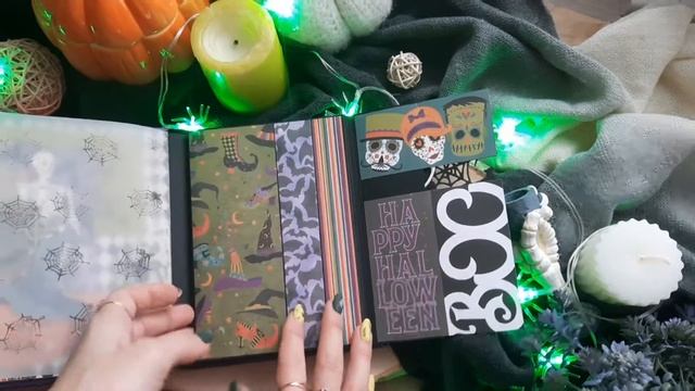 Миник хэллоуин. Минни альбом-фотопапка. Обзор готовой работы. смотреть онлайн