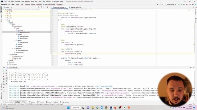 REST API With Micronaut, Kotlin, and MongoDB #7 - Expose GET Endpoints смотреть онлайн