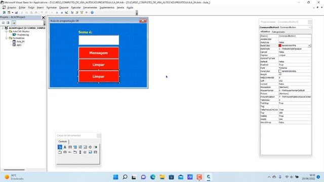 CURSO COMPLETO DE VBA PARA AUTOCAD E AUTOCAD CIVIL AULA09 смотреть онлайн