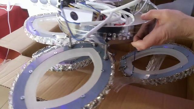 Хрустальная Светодиодная led люстра.Сборка.Крепеж планка на Любой Потолок! смотреть онлайн