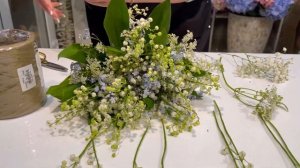 Букет из садовых ландышей. Мастер-класс. Флористика