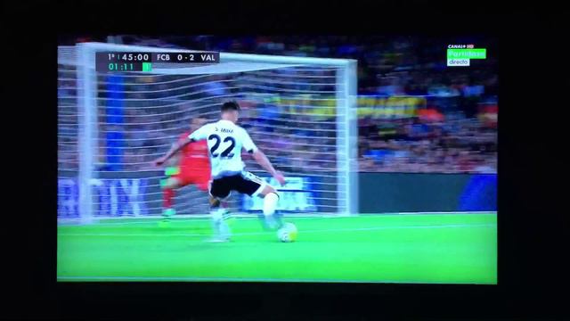 Goal Santi Mina 0:2 FC Barcelona - Valencia C.F. смотреть онлайн