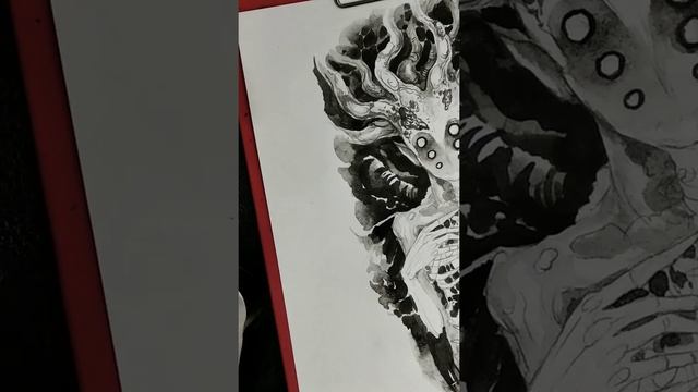 Рисую эскиз татуировки. смотреть онлайн