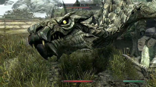 Skyrim - Dragon Crash Landing? смотреть онлайн